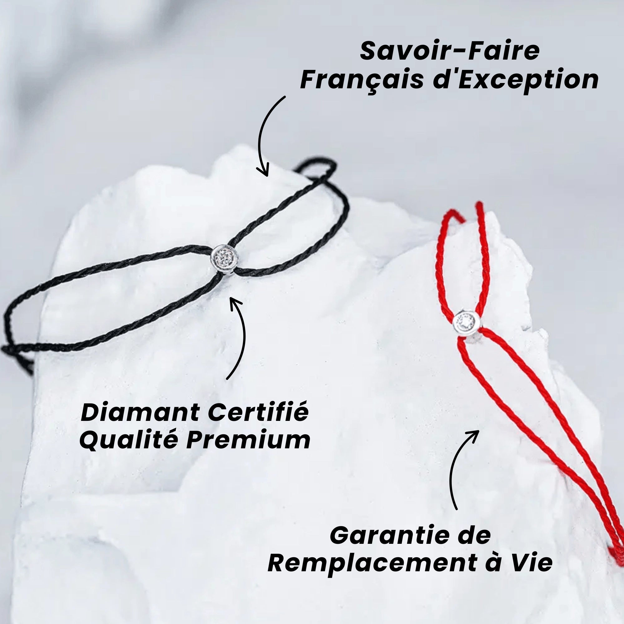 Bracelet solitaire diamant et argent